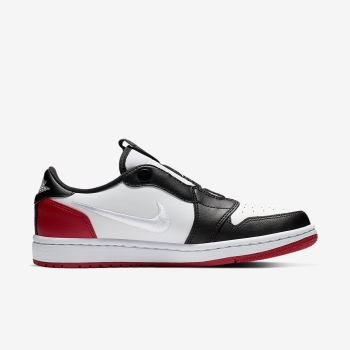 Nike Air Jordan 1 Retro Low Slip - Jordan Sko - Hvide/Rød/Sort/Hvide | DK-30330